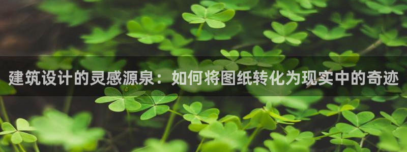 新航娱乐客服电话：建筑设计的灵感源泉：如何将图纸转化为现实中的奇迹
